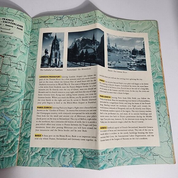 TWA International Air Routes 1954 20 Pages Booklet with Great Air Route Maps - Picture 4 of 12